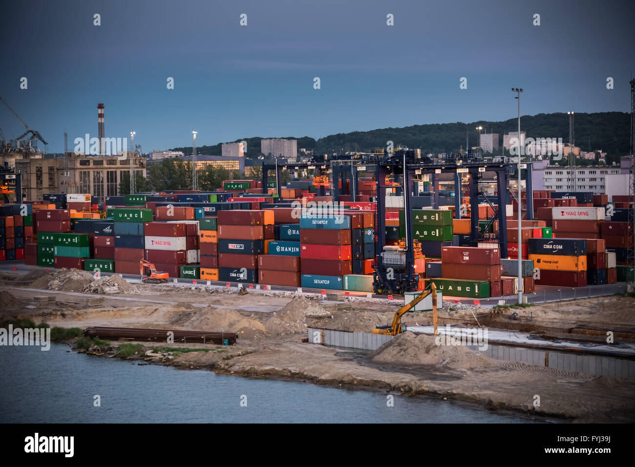 Baltic Container Terminal Modern container ports hi-res stock photography and images - Alamy