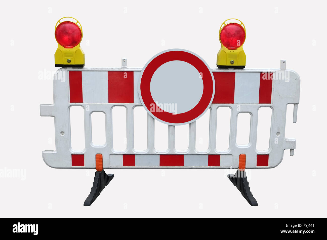 Road closure / Full closure Stock Photo