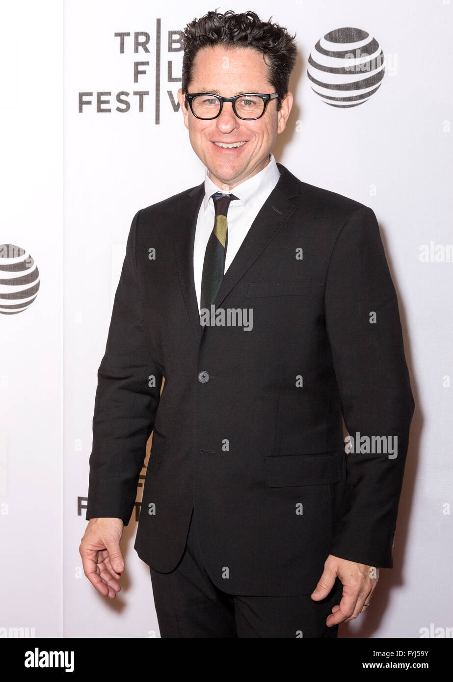 New York City, USA - April 15, 2016: Director J. J. Abrams attends Tribeca Talks Directors Series - J.J. Abrams With Chris Rock Stock Photo