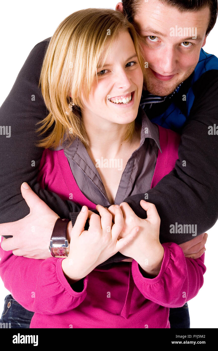 Happy studio portrait girl hi-res stock photography and images - Alamy