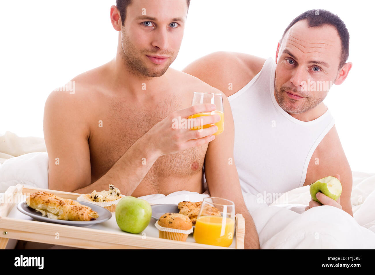Gay breakfast bed hi-res stock photography and images - Alamy