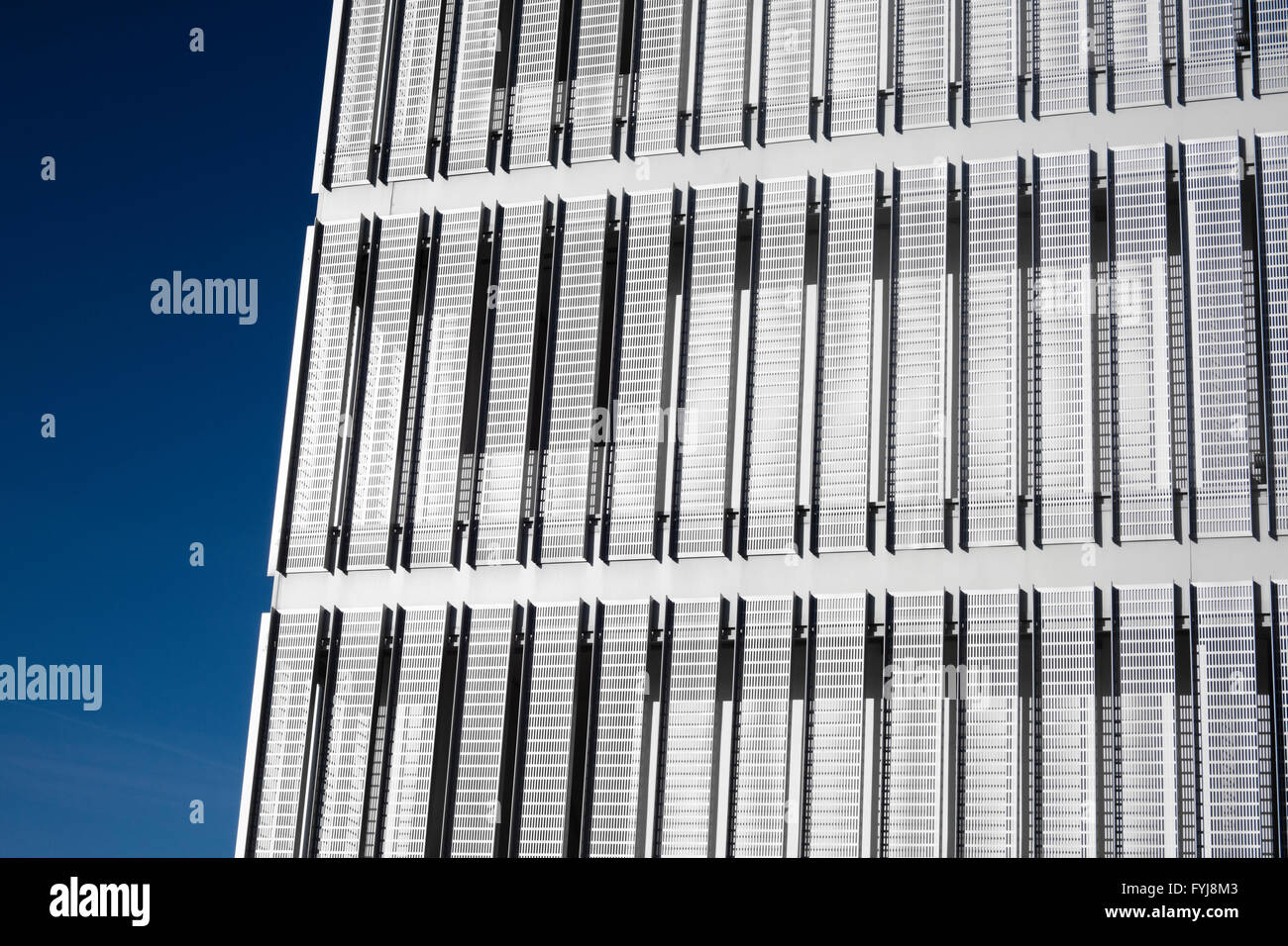 Frame of a contemporary building with blue sky in background Stock ...