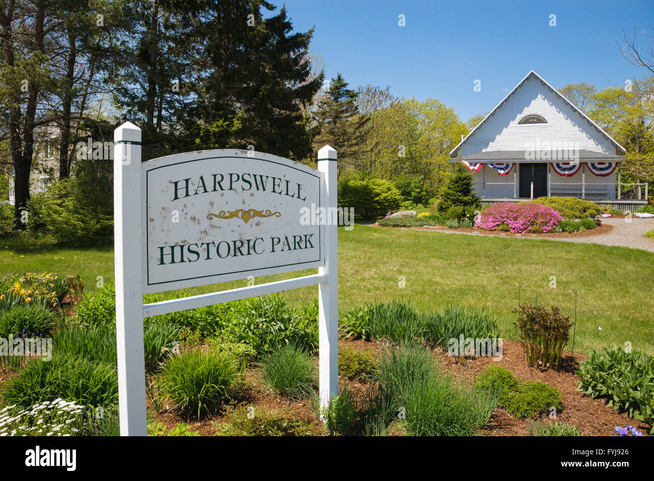 Harpswell Historic Park in Harpswell, Maine USA Stock Photo Alamy