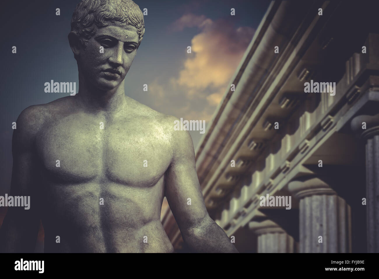Greek Sculpture, hero apollo, classical statue Stock Photo Alamy