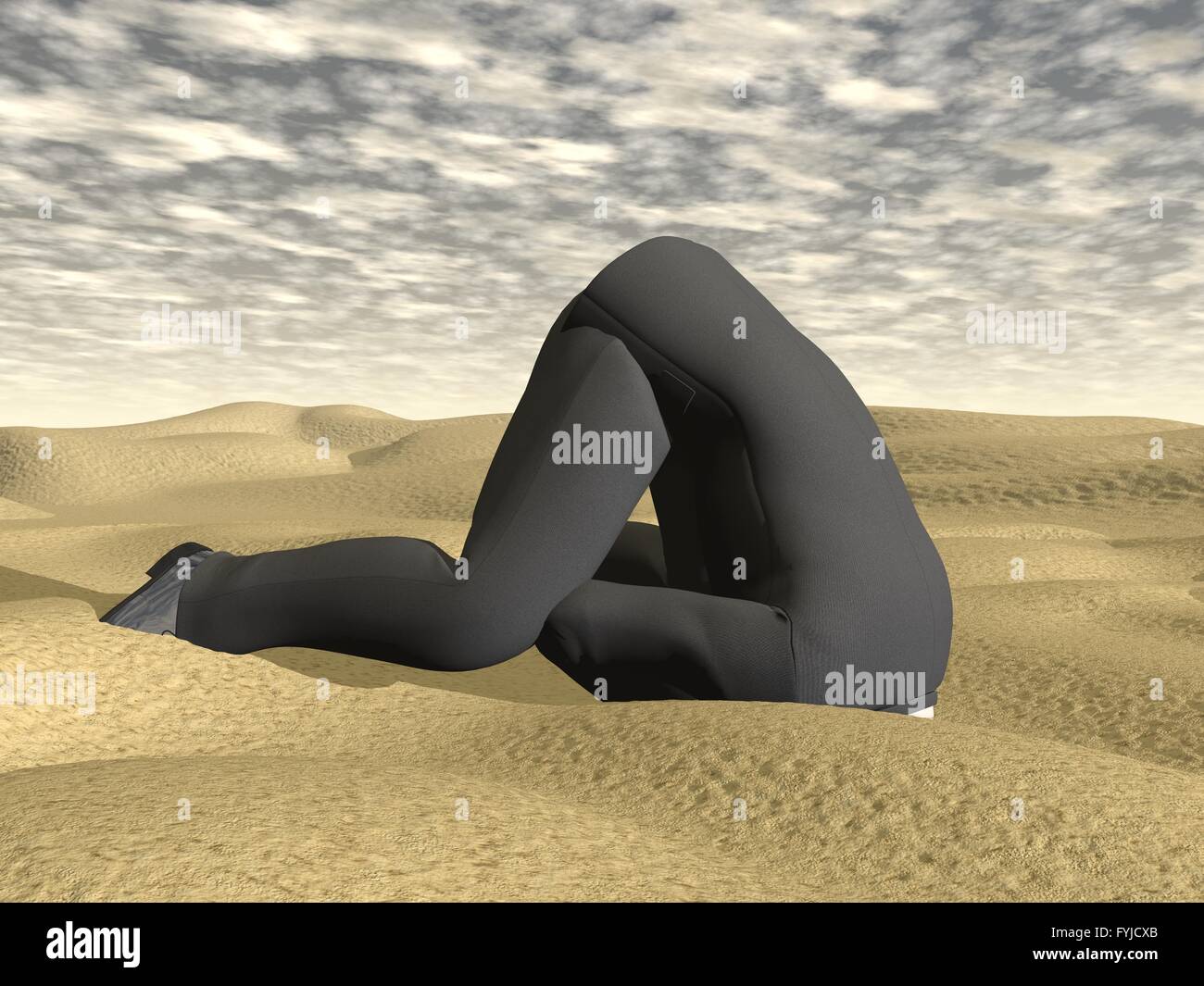 Burying head in sand hires stock photography and images Alamy