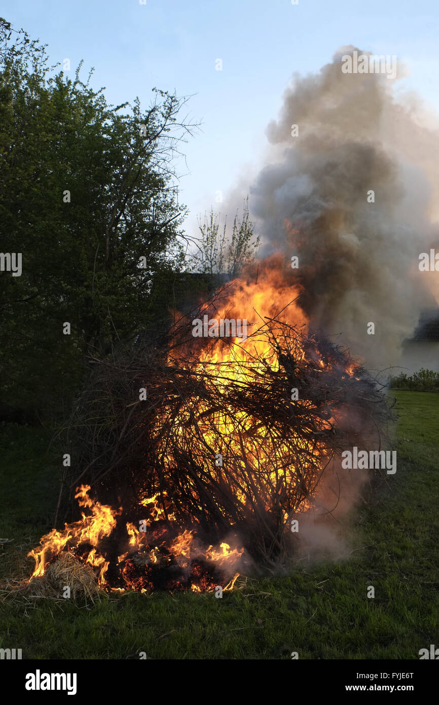 Easter Fire Stock Photo