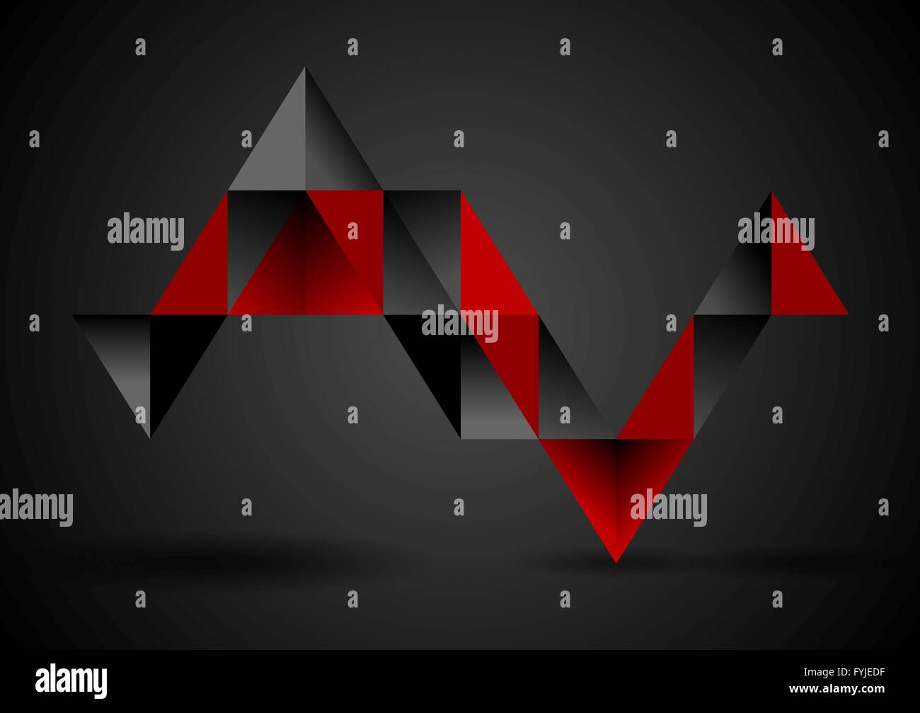 Abstract dark triangles infographics vector design Stock Photo - Alamy