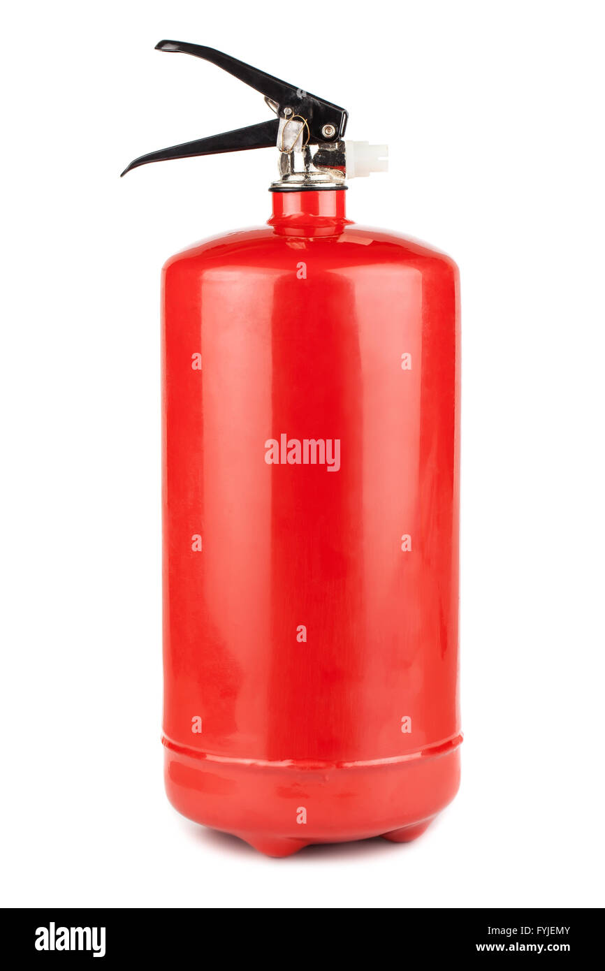Red fire extinguisher Stock Photo