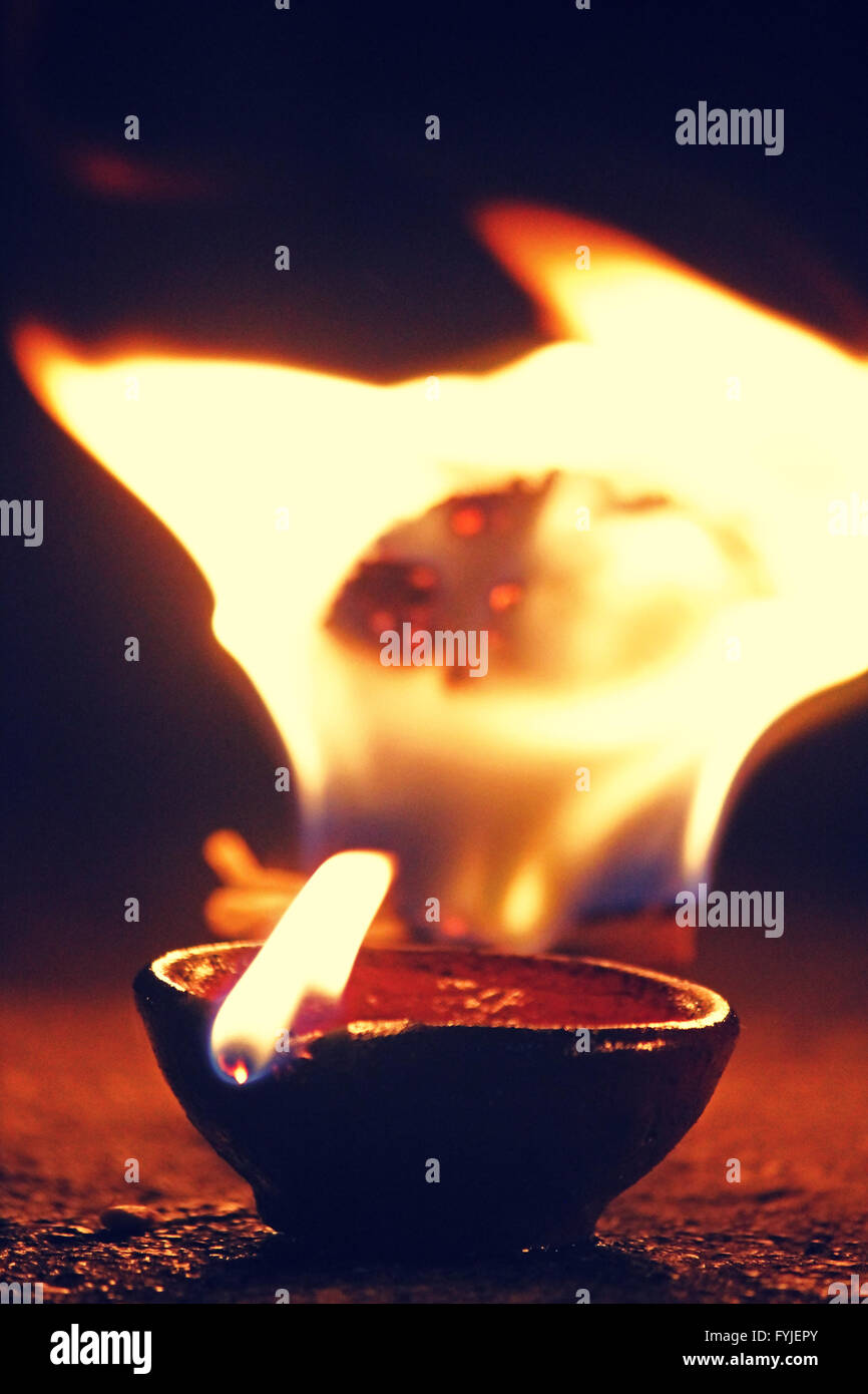 Traditional indian oil lamp indian hires stock photography and images