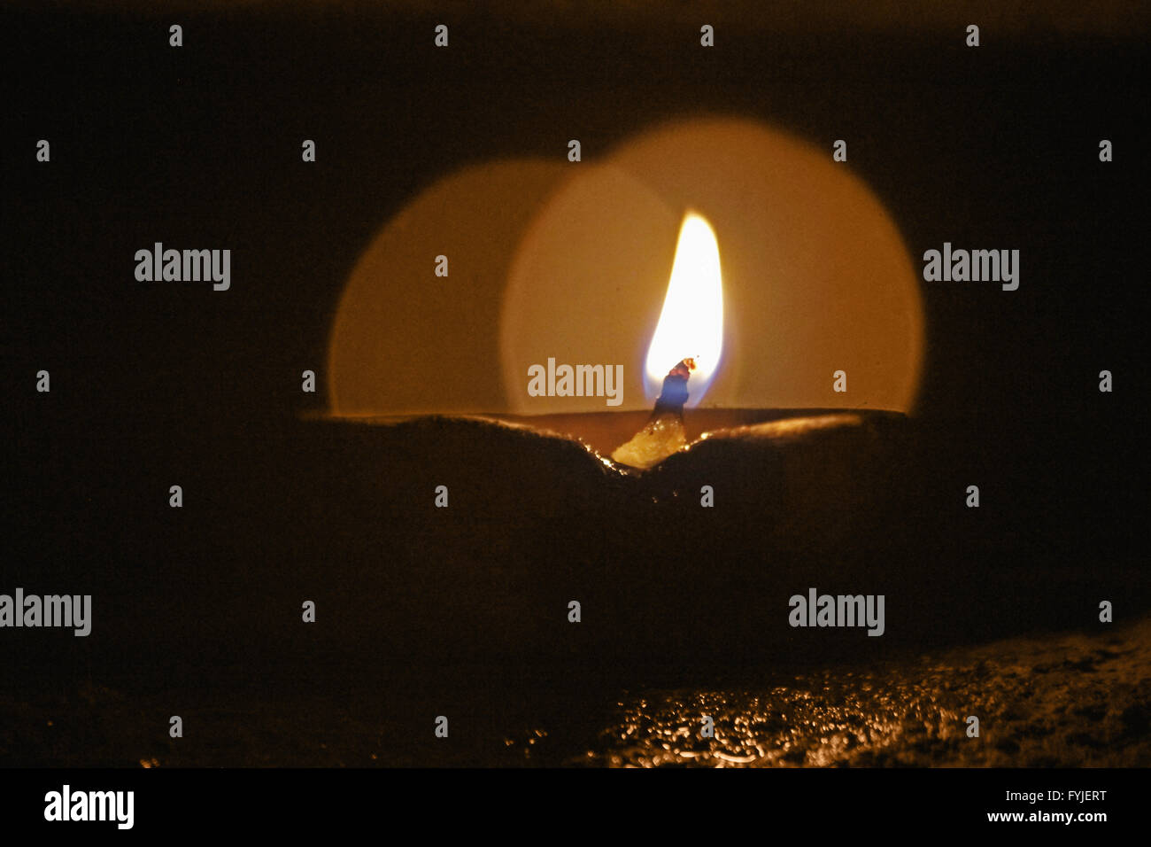 Indian Oil Lamp Stock Photo Alamy