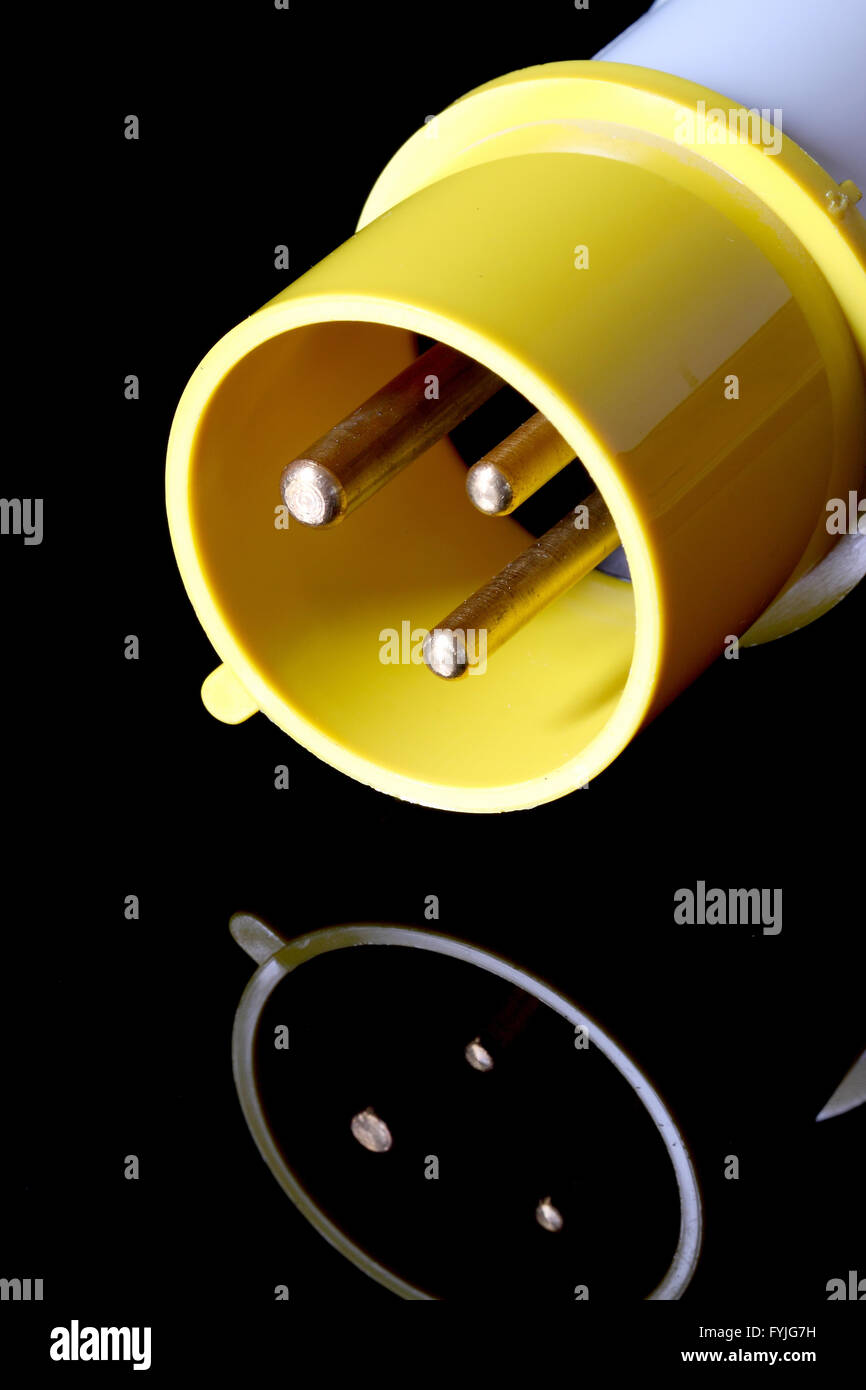 Industrial electric plug Stock Photo Alamy