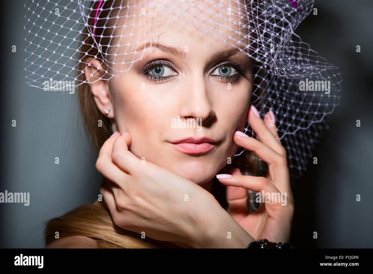 Woman in veil Stock Photo - Alamy