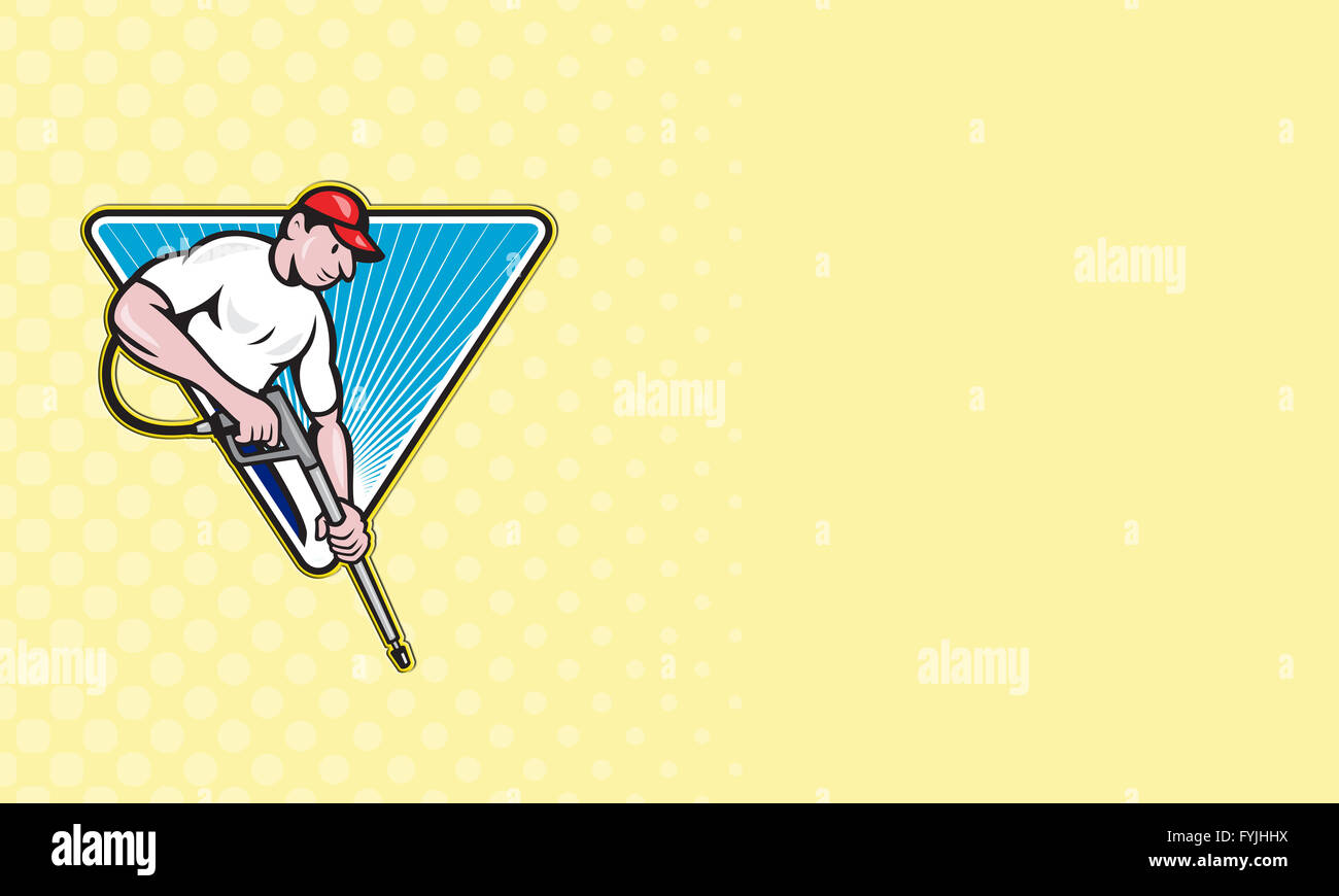 Power Washing Pressure Water Blaster Worker Stock Photo Alamy