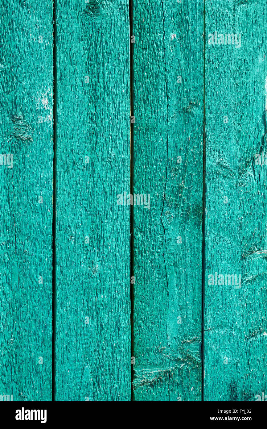 Green painted wooden fence Stock Photo - Alamy