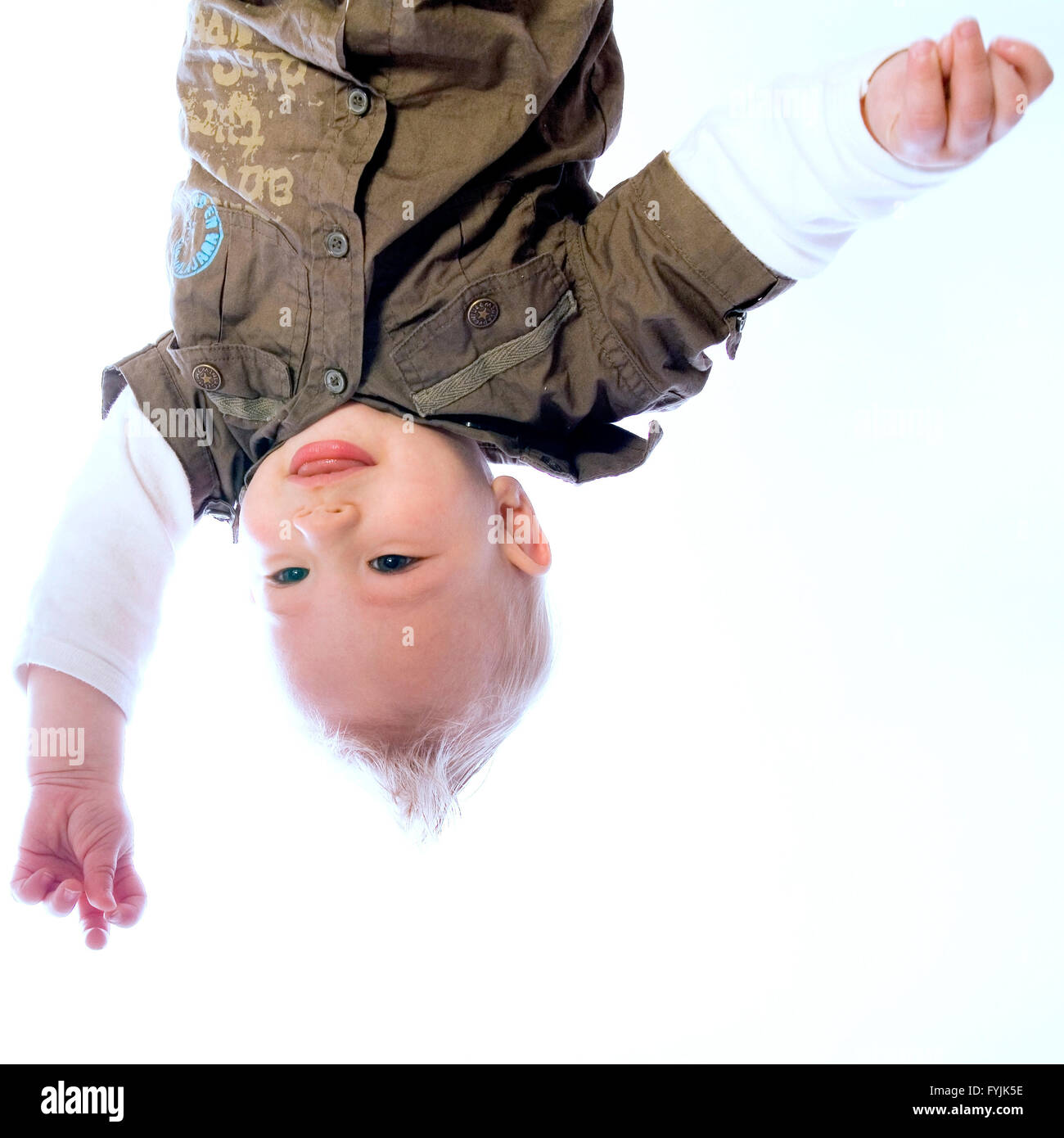 Baby upside down hires stock photography and images Alamy