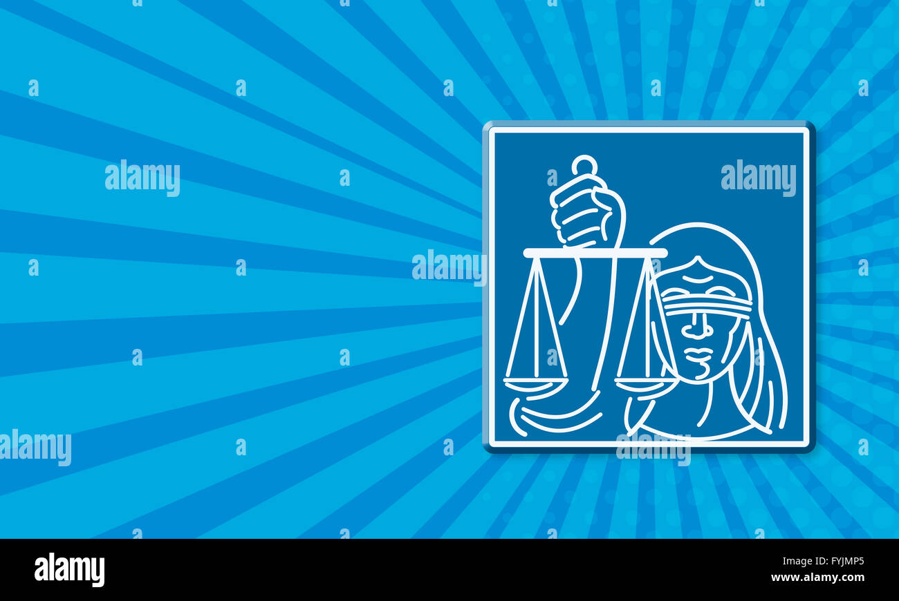 Lady Blindfolded Holding Scales of Justice Stock Photo Alamy