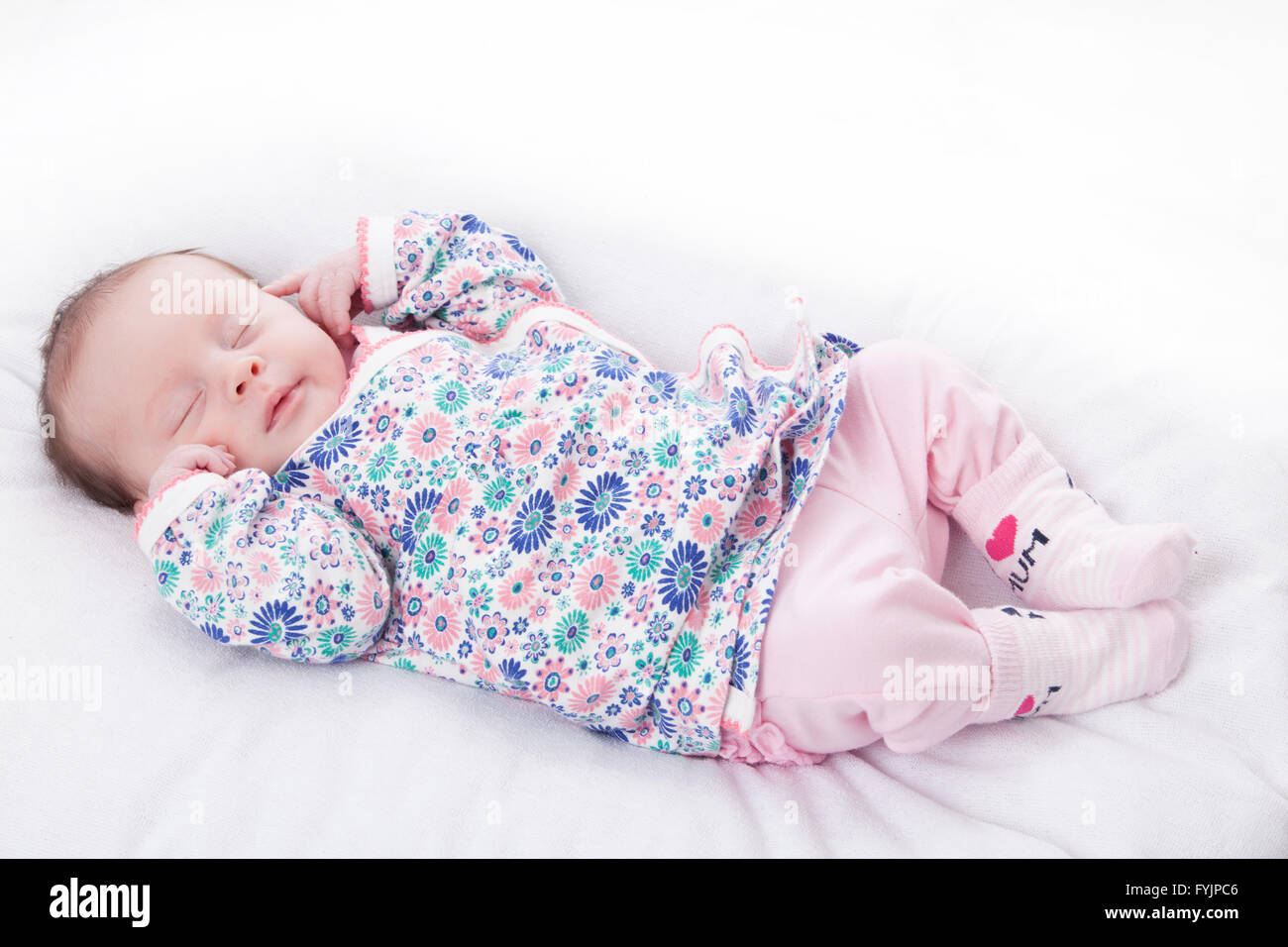 Little girl deep in sleep Stock Photo