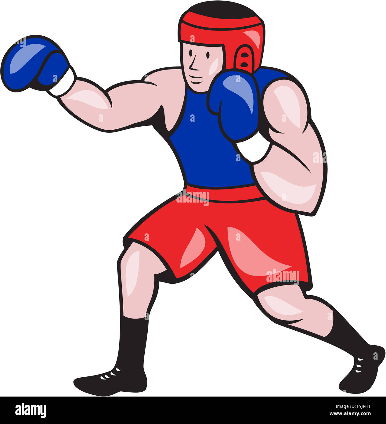 animated boxing cartoon