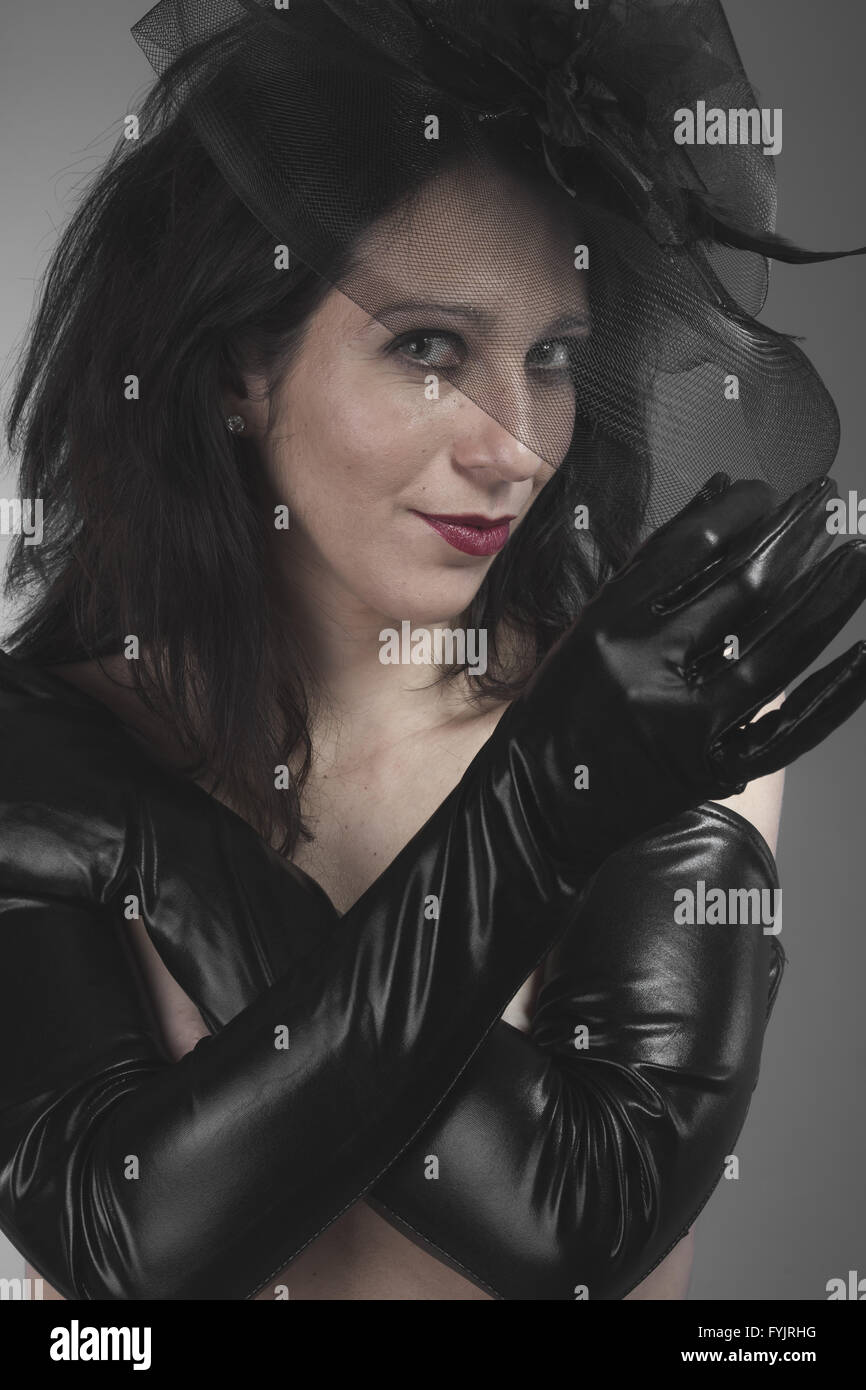 Lost widow woman black veil hires stock photography and images Alamy