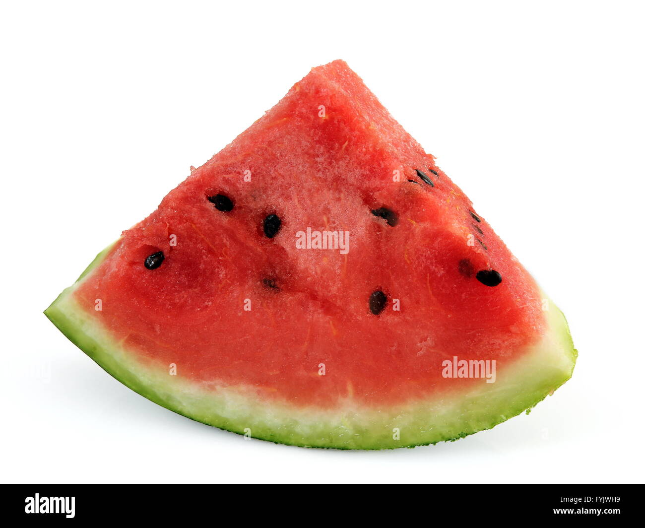 Sliced ripe watermelon isolated on white background Stock Photo - Alamy