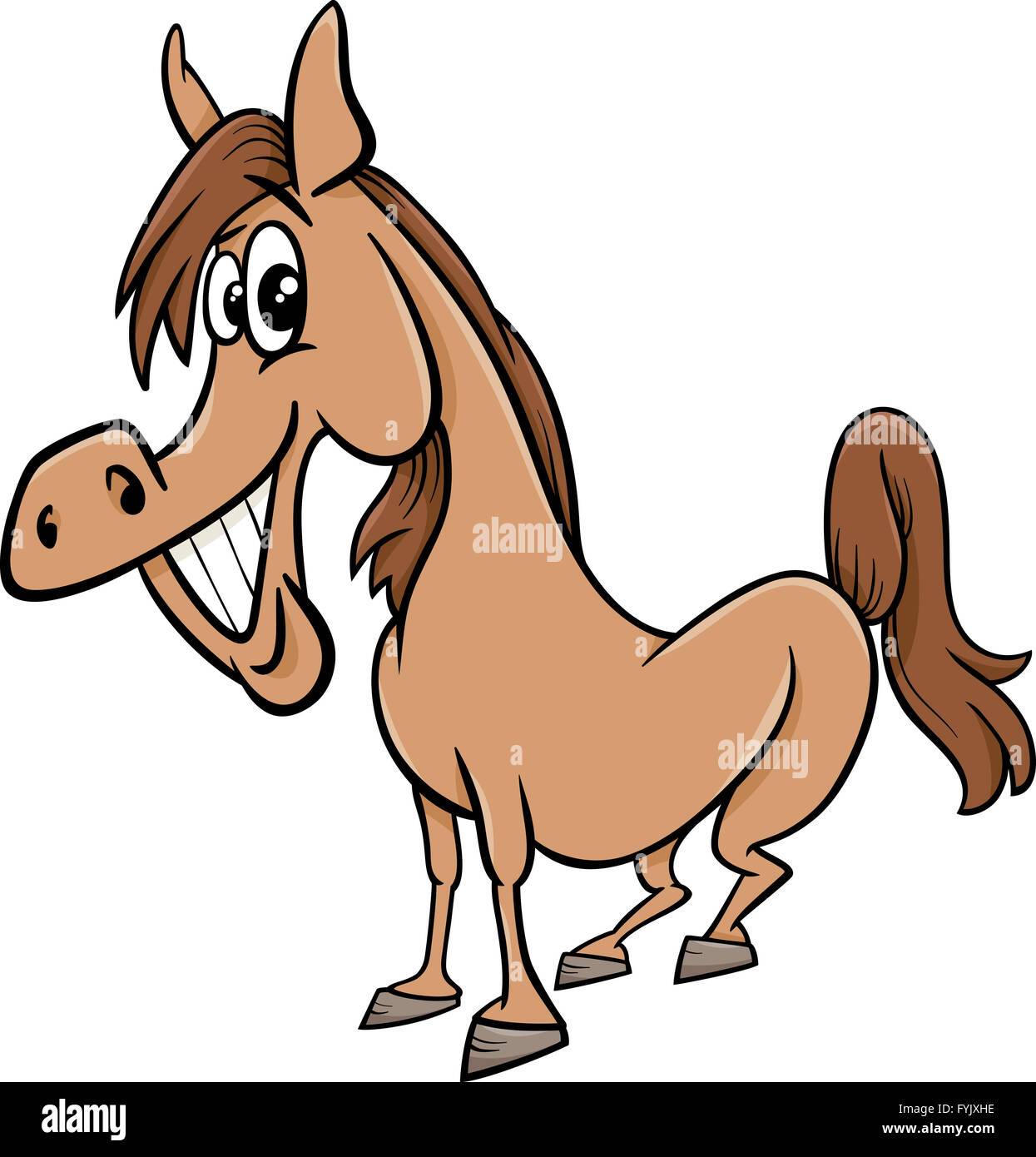 Farm horse cartoon hi-res stock photography and images - Alamy