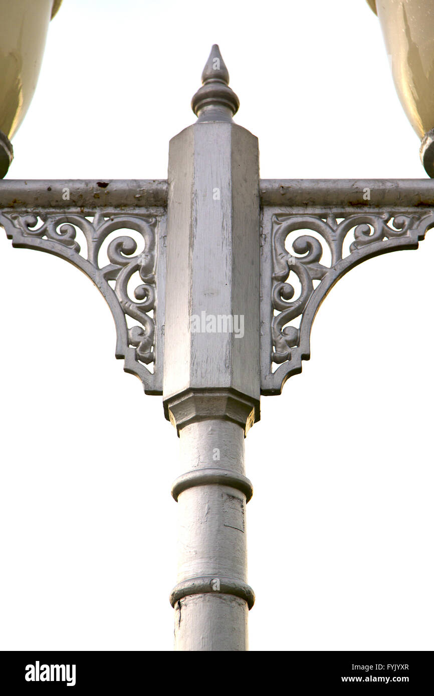 street lamp bangkok thailand in the sky palaces high key Stock Photo ...