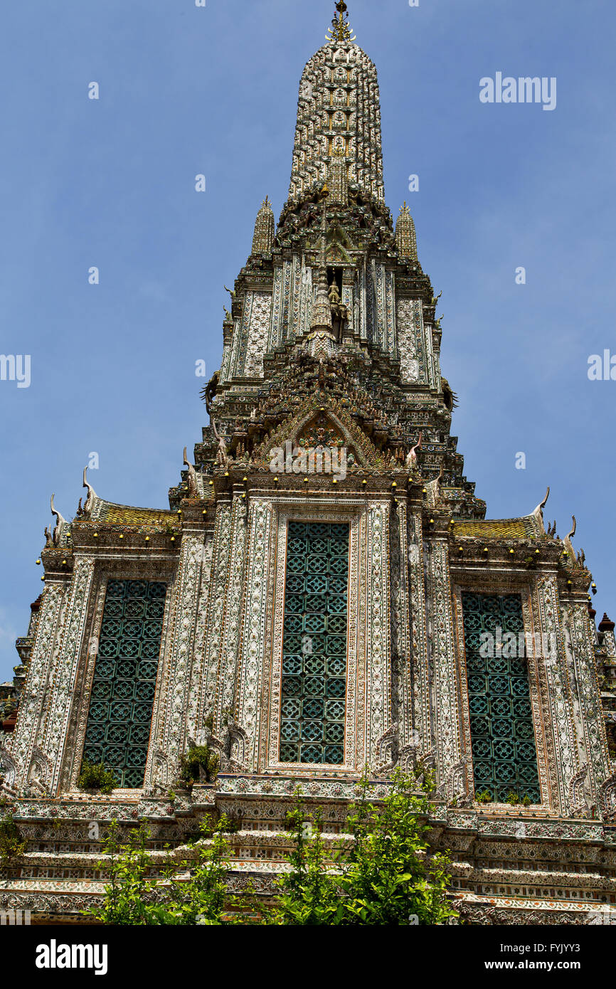 asia thailand in bangkok sunny plant colors religion mosaic Stock Photo ...