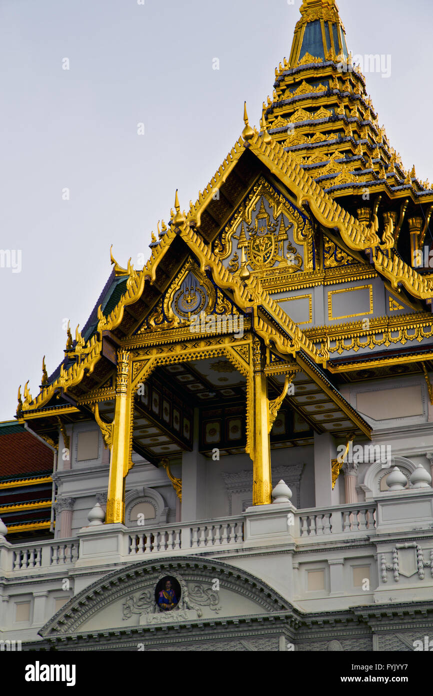 thailand in bangkok rain temple terrace Stock Photo Alamy