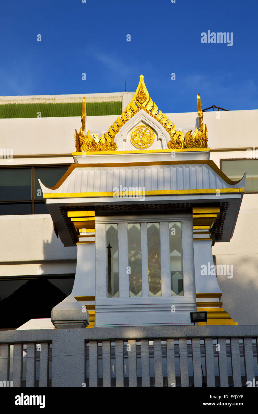 thailand asia in bangkok sunny temple and colors religion mosaic Stock ...