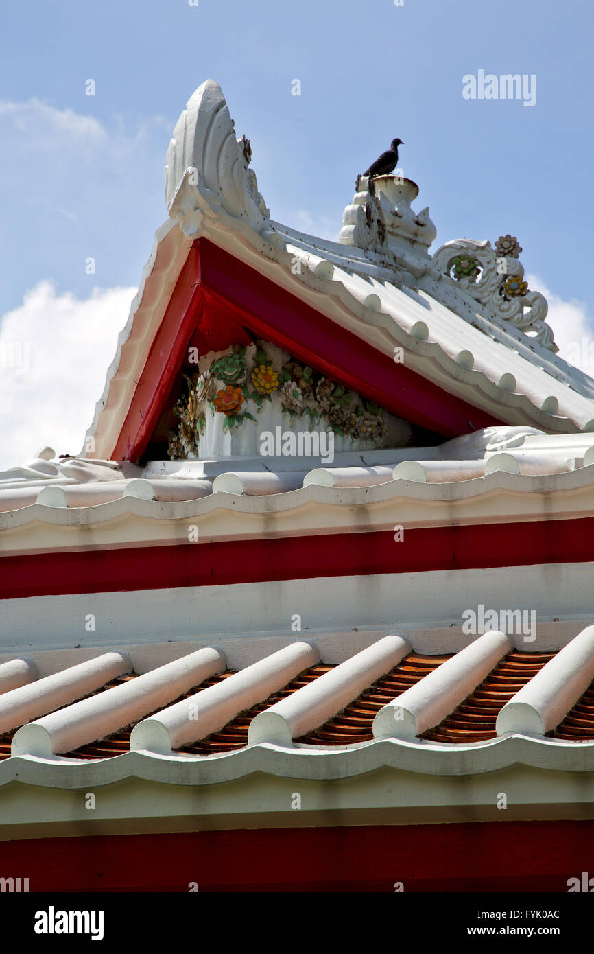 asia thailand in bangkok sunny temple abstract bird Stock Photo - Alamy