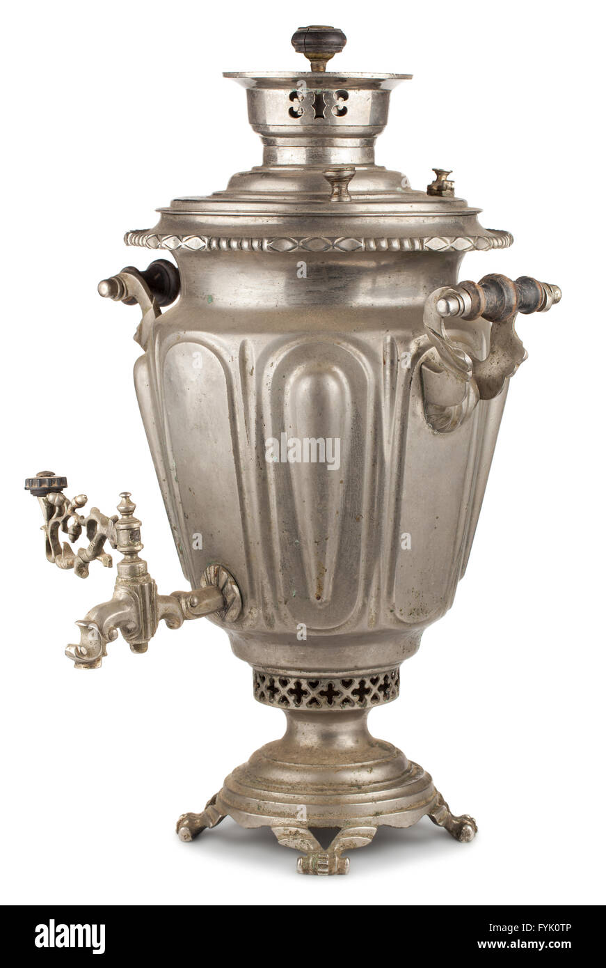 Vintage Russian Tea Samovar Stock Photo Alamy