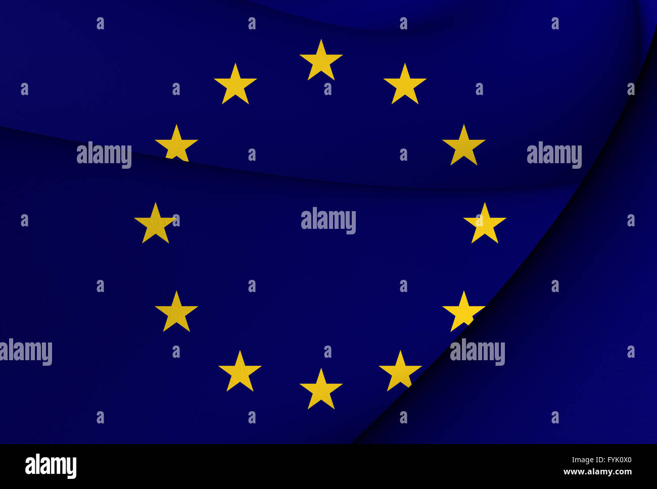 Flag of European Union. Close Up Stock Photo - Alamy