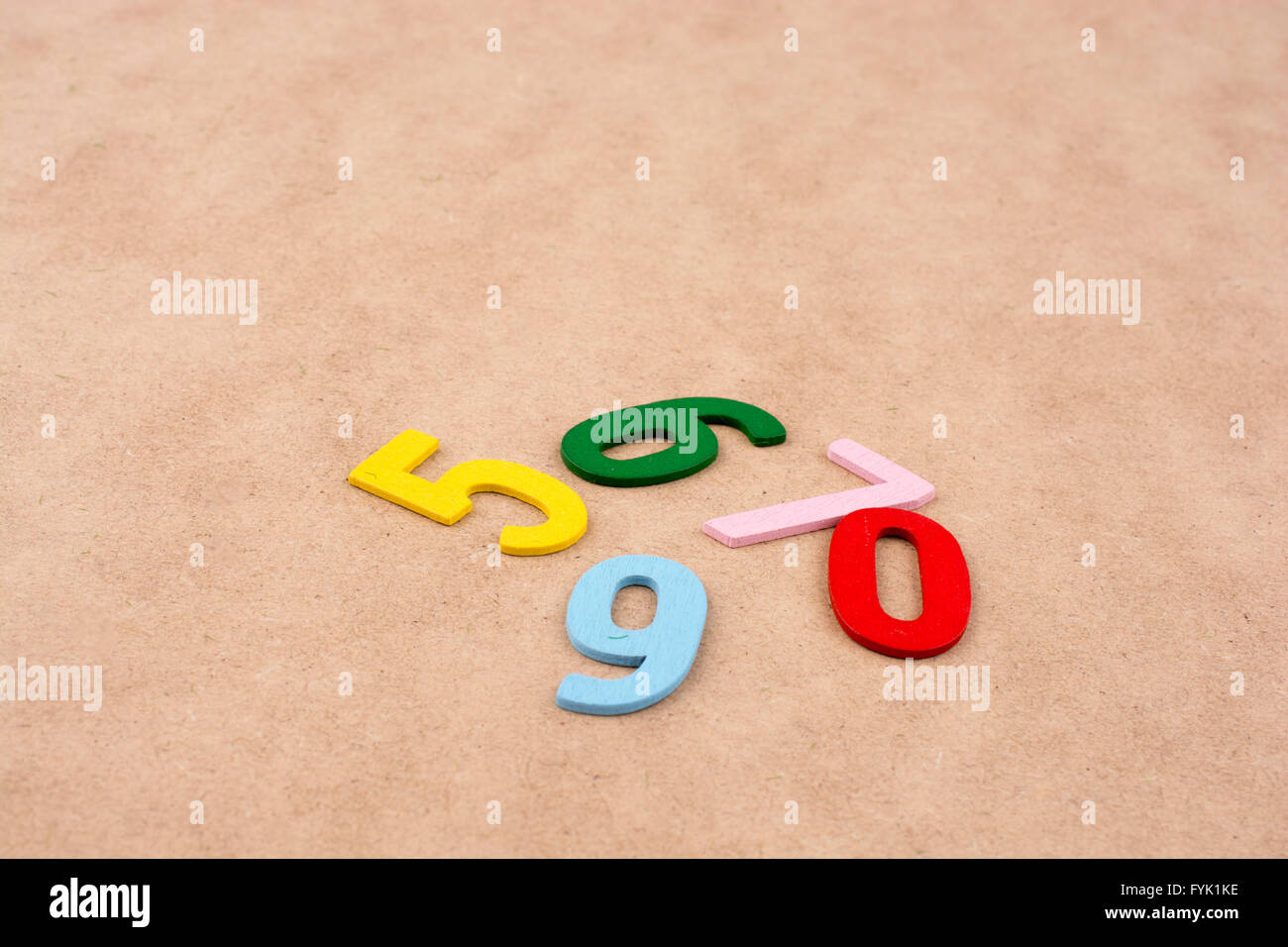 Colorful numbers on a background Stock Photo - Alamy