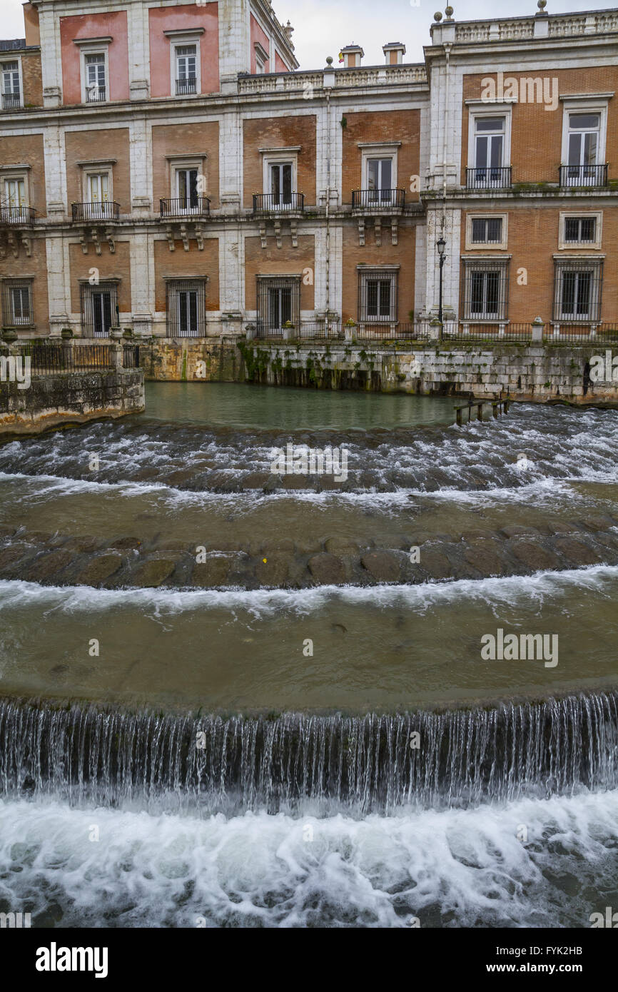 Tajo river.Palace of Aranjuez, Madrid, Spain Stock Photo
