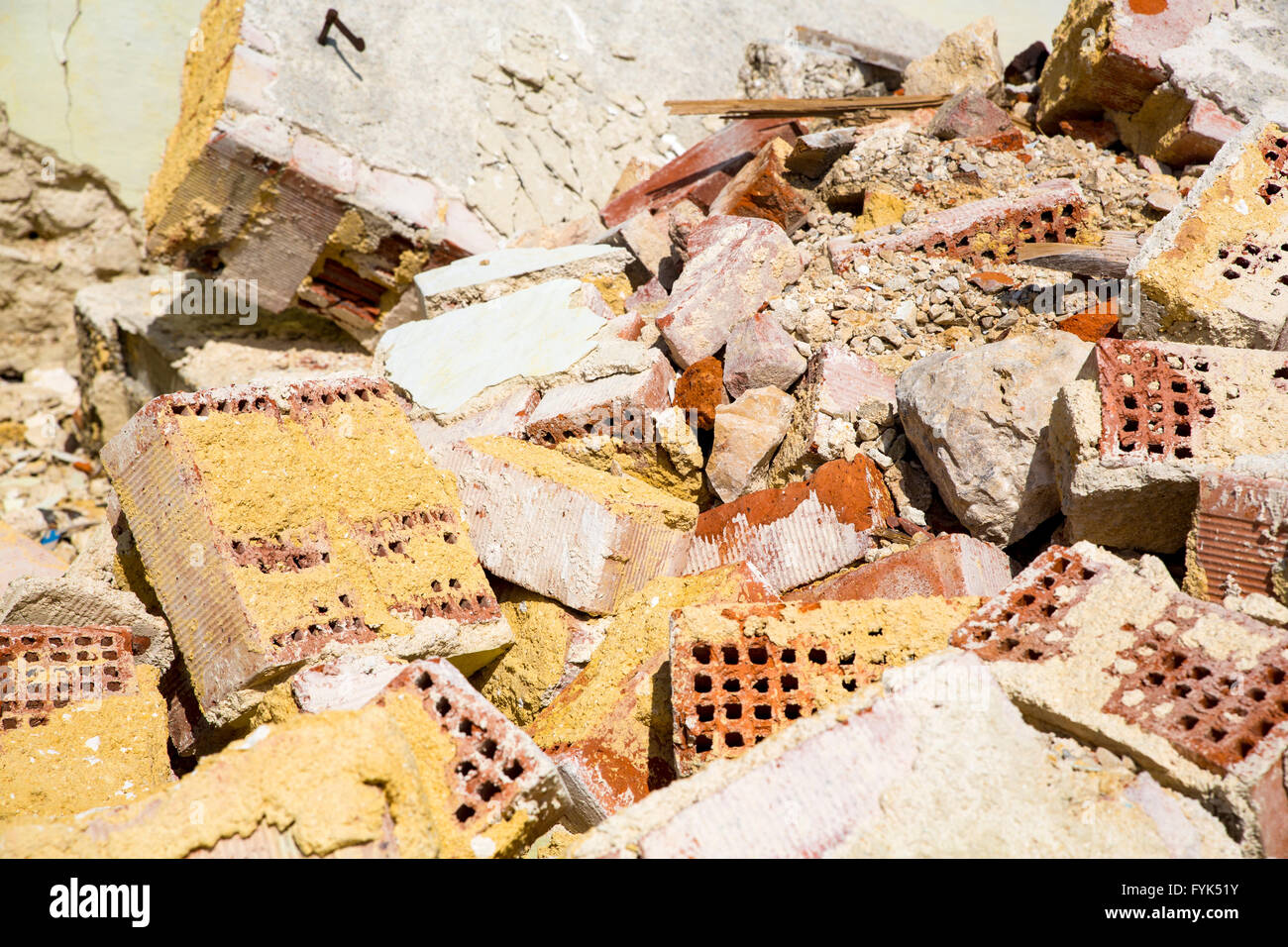 Rubble Examples Broken concrete rubble pile outdoors hi-res stock photography and ...