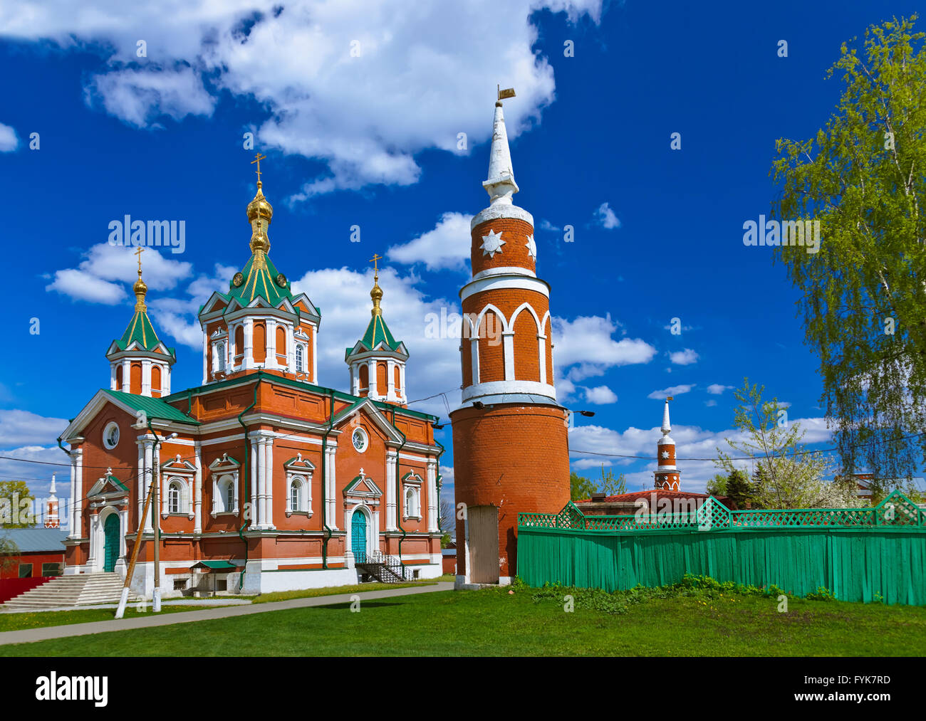 Uspensky Brusensky monastery in Kolomna Kremlin - Russia - Moscow region Stock Photo