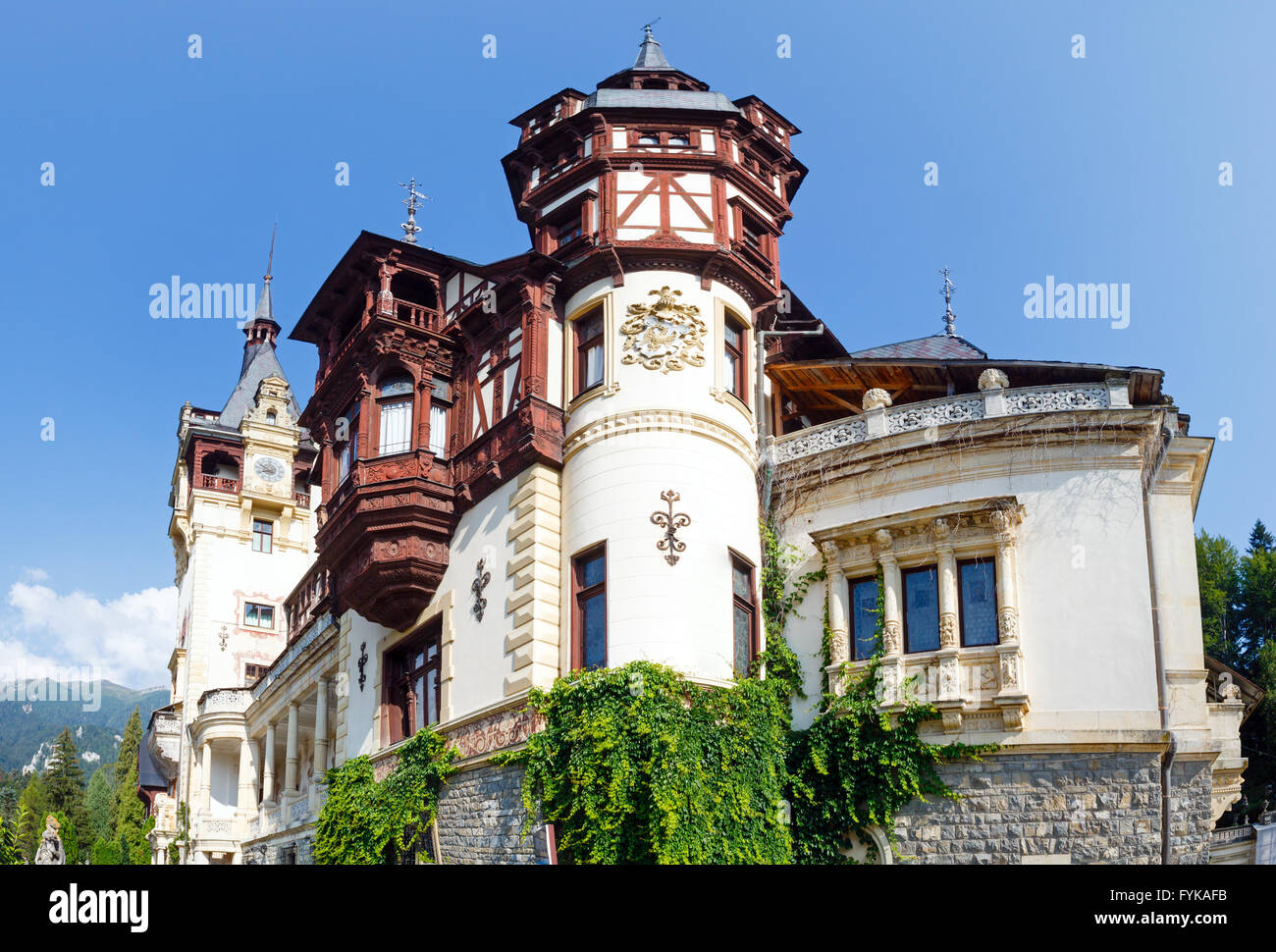 Peles Castle (Romania) Stock Photo