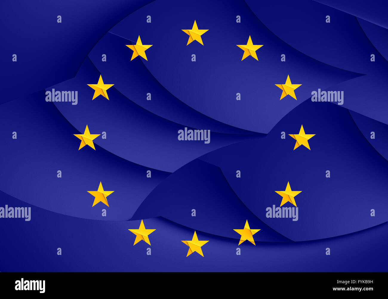 Flag of European Union. Close Up Stock Photo - Alamy