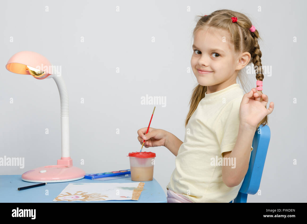 Blonde six year old girl hires stock photography and images Alamy