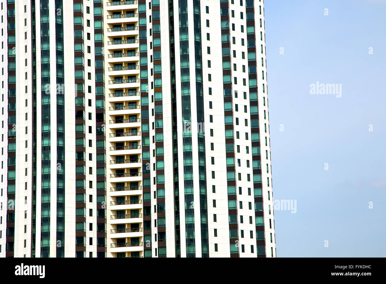 bangkok in office district abstract the modern skyscraper reflex Stock ...
