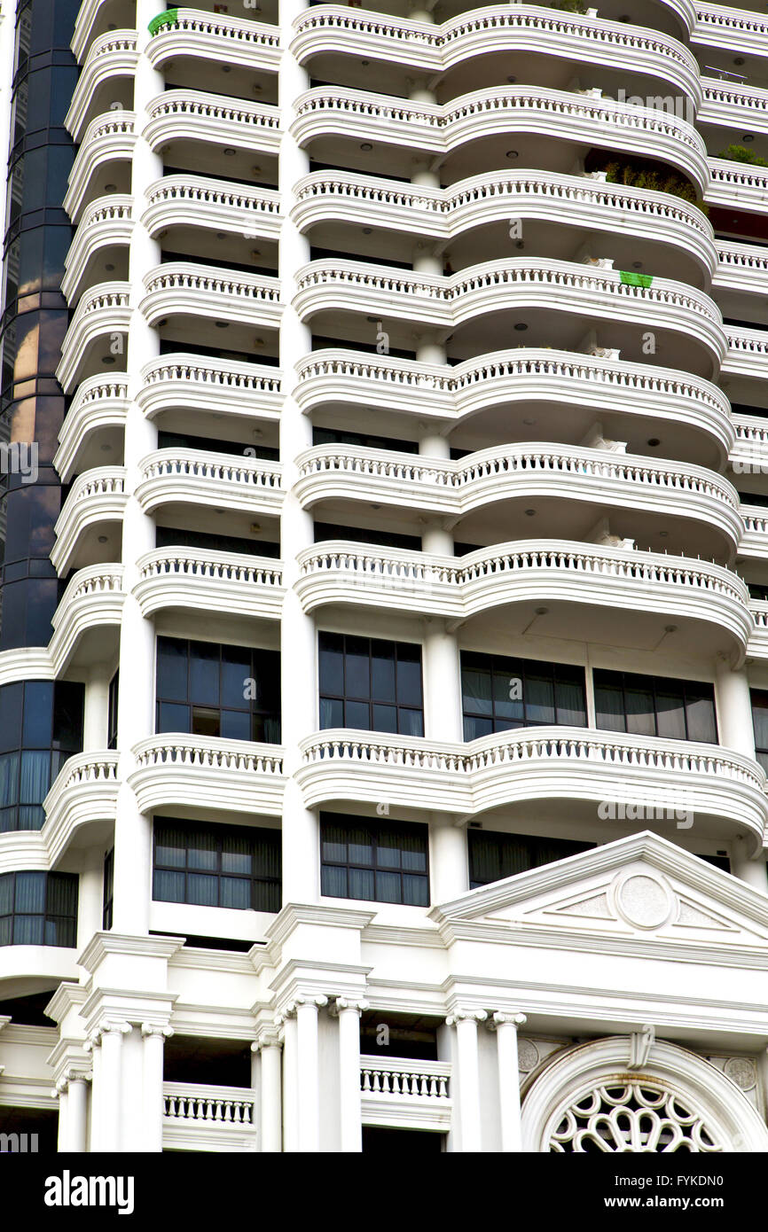 bangkok terrace in office district abstract the modern Stock Photo - Alamy