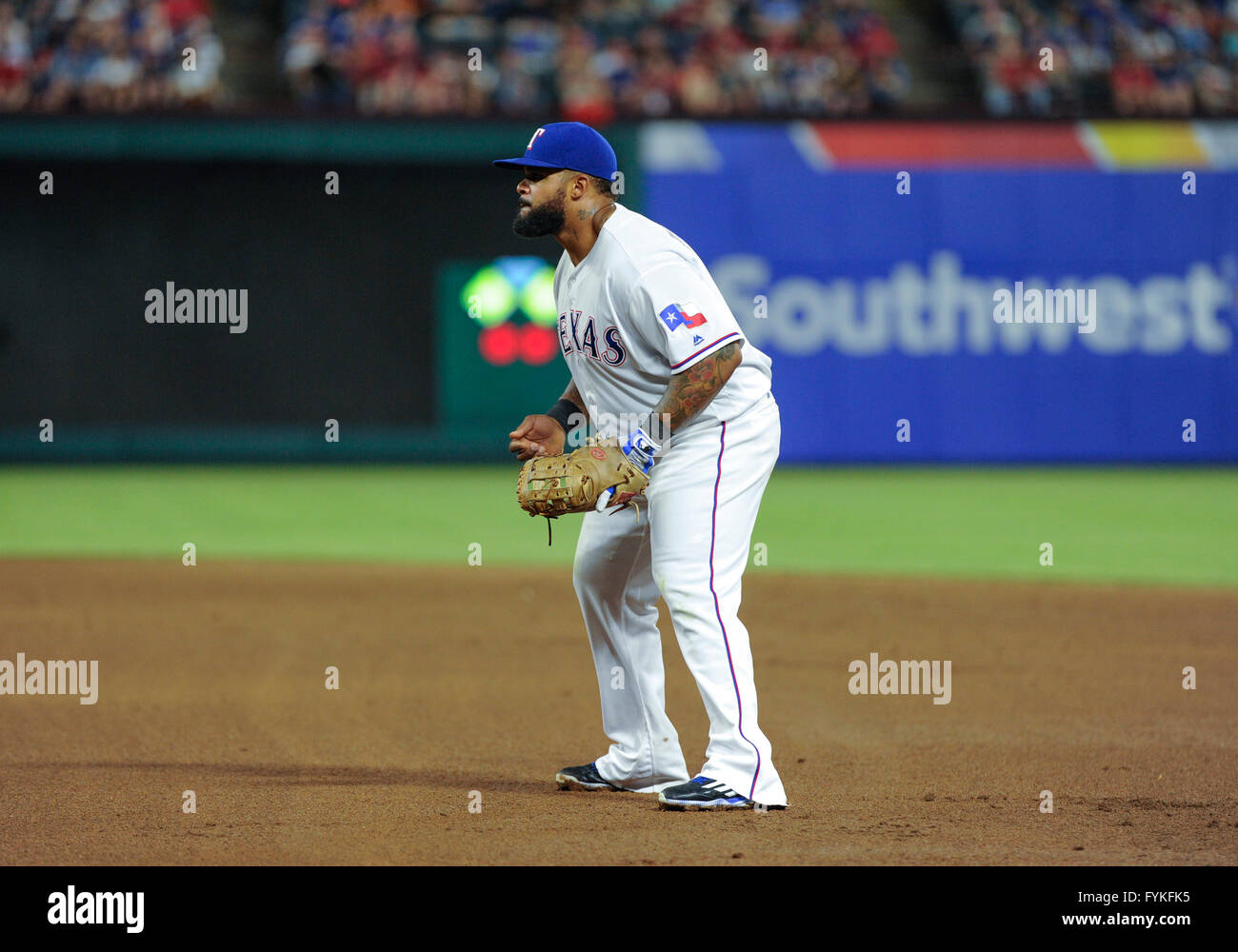 Apr 25, 2016: Texas Rangers designated hitter Prince Fielder #84 played ...
