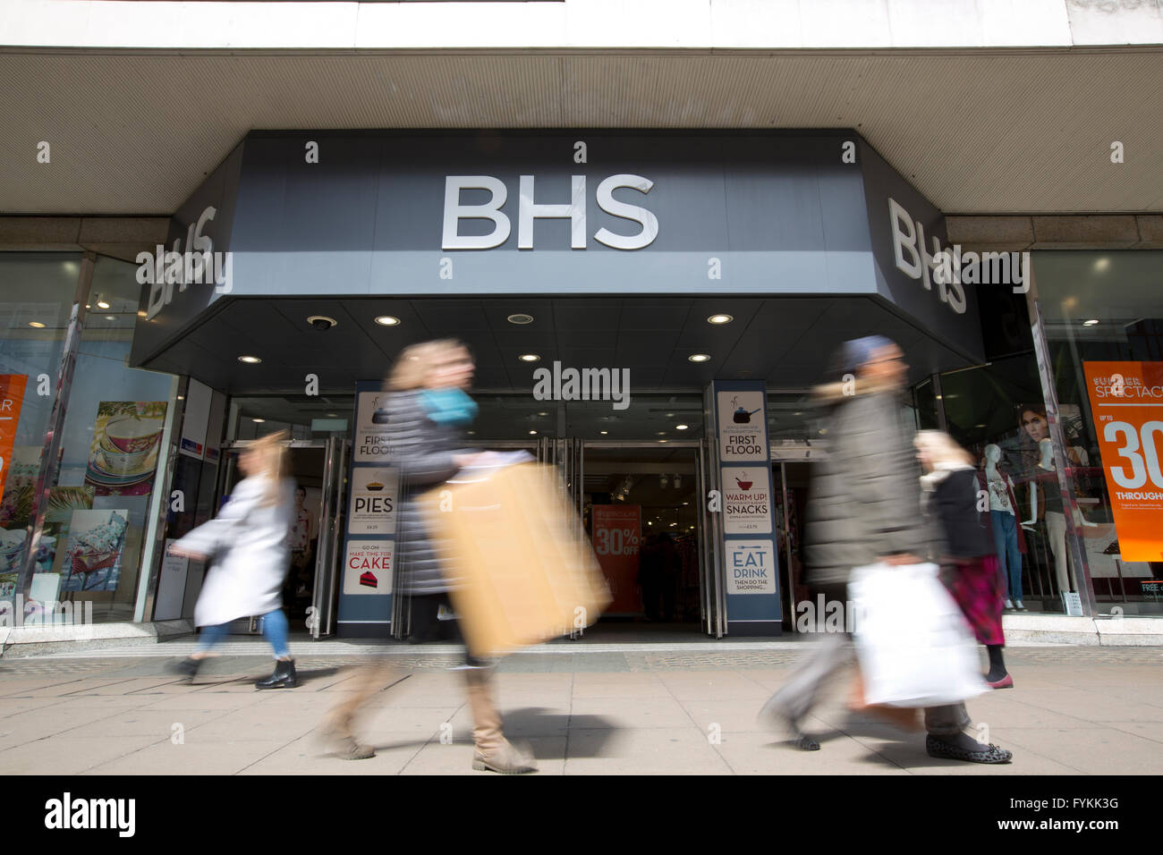 British Home Stores, London, England, UK 27.04.2016 Troubled department