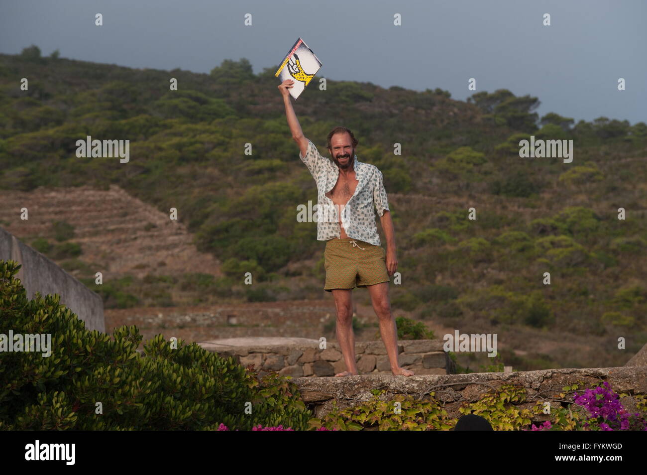 RELEASE DATE: May 13, 2016 TITLE: A Bigger Splash STUDIO: Fox Searchlight Pictures DIRECTOR: Luca Guadagnino PLOT: The vacation of a famous rock star and a filmmaker is disrupted by the unexpected visit of an old friend and his daughter PICTURED: Ralph Fiennes as Harry Hawkes (Credit Image: c Fox Searchlight Pictures/Entertainment Pictures/) Stock Photo