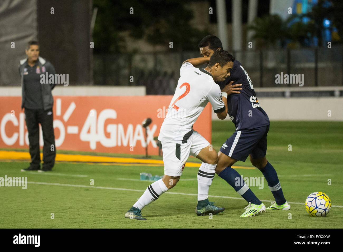 RIO DE JANEIRO, Brazil - 04/27/2016: VASCO X REMO - Pikachu Yago and Chico for Vasco da Gama-RJ X Remo-PA for the second game of the group phase in the Brazil Cup in S?o Janu?rio. (Photo: Celso Pupo / FotoArena) Stock Photo