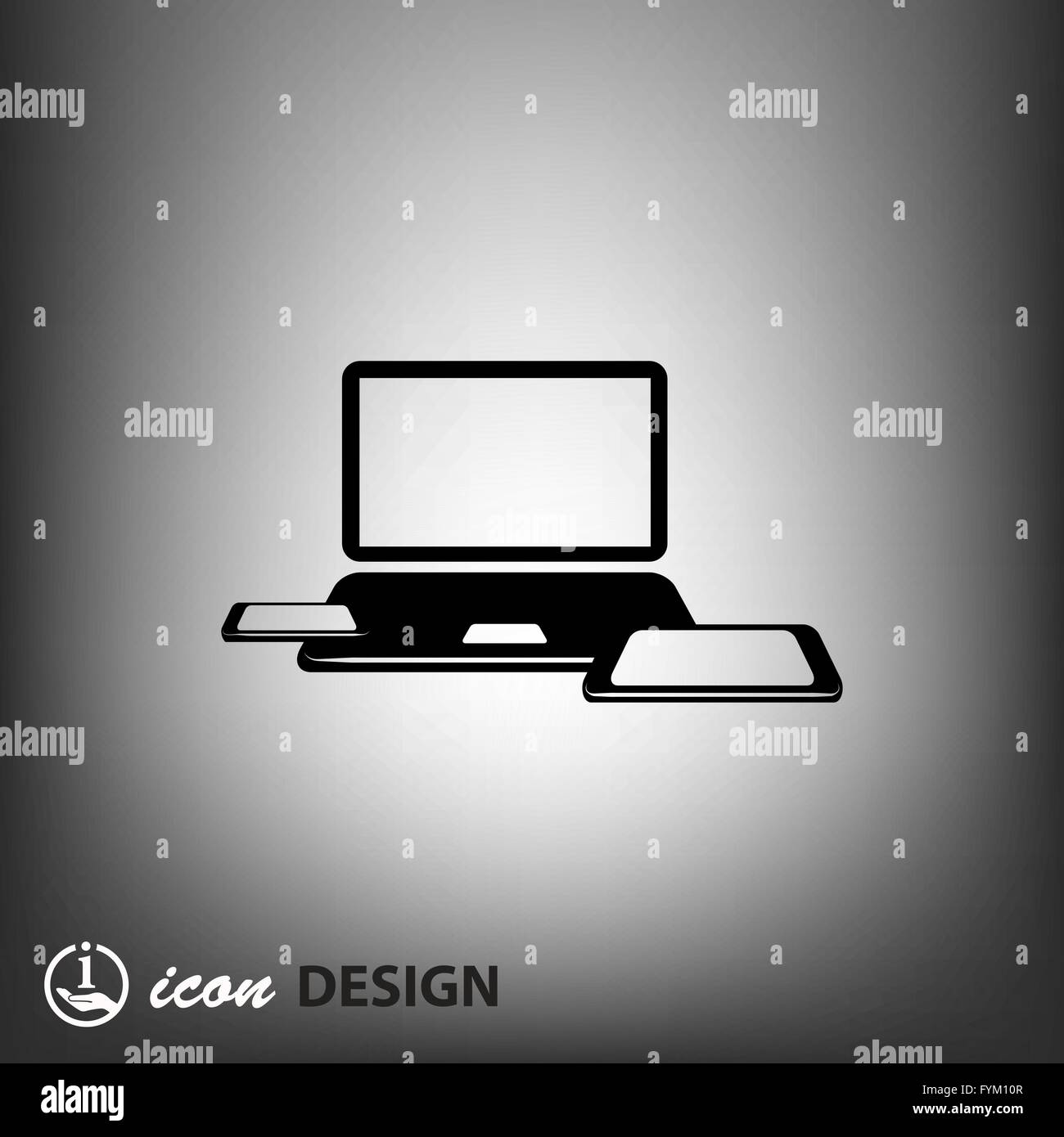 Pictograph of computer Stock Vector Image & Art - Alamy