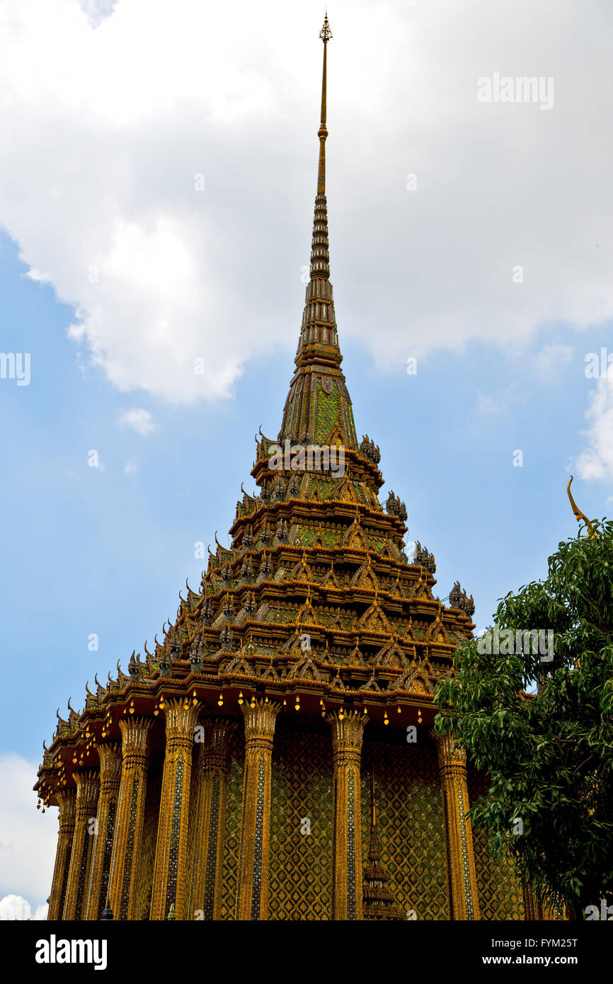 thailand in bangkok rain temple abstract plant tree Stock Photo - Alamy