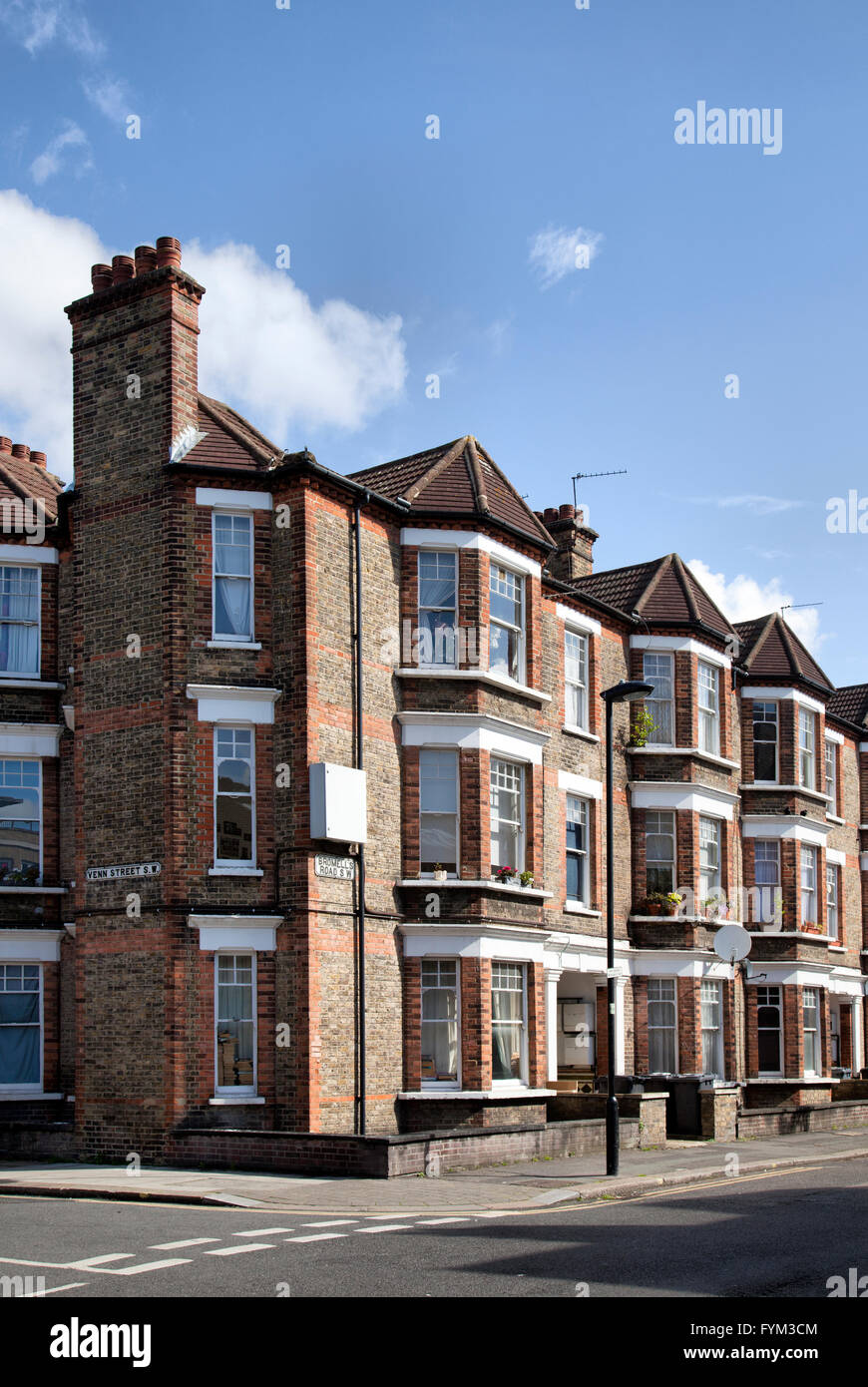 Property on Venn and Bromells Rd in Clapham  -  London UK Stock Photo