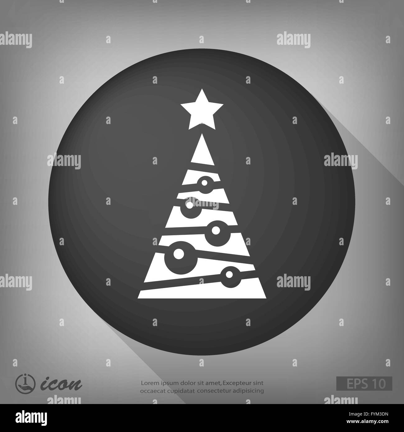 Pictograph of christmas tree Stock Vector Image & Art - Alamy