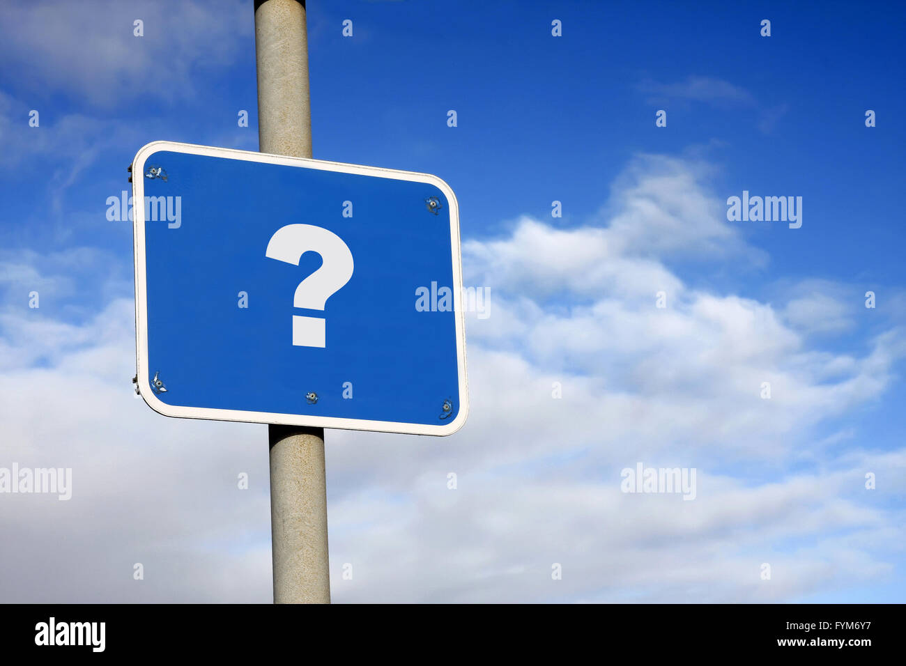 Question mark sign Stock Photo - Alamy